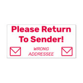 「送信者に戻って下さい」「宛先が違う」 セルフインキングスタンプ (デザイン)
