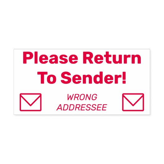「送信者に戻って下さい」「宛先が違う」 セルフインキングスタンプ (デザイン)