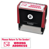 「送信者に戻って下さい」「間違ったアドレス」 セルフインキングスタンプ (インサイチュ)