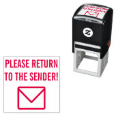 「送信者に戻って下さい！」 & Envelopeアイコン セルフインキングスタンプ (インサイチュ)