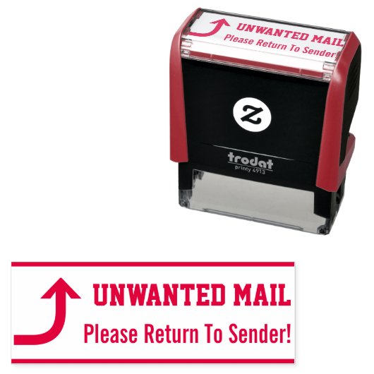 「送信者に戻って!」 ゴム印 セルフインキングスタンプ (インサイチュ)