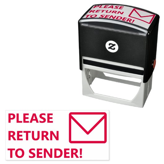 「送信者に戻って!」 ゴム印 セルフインキングスタンプ (インサイチュ)