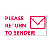 「送信者に戻って!」 ゴム印 セルフインキングスタンプ (デザイン)