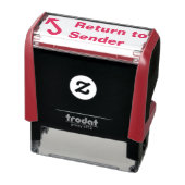 「送信者に戻る」および矢印ゴム印 セルフインキングスタンプ (商品)