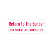 "送信者に戻る" "そのようなアドレスなし" セルフインキングスタンプ (デザイン)
