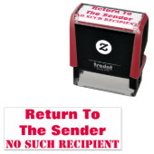"送信者に戻る" "そのような受信者なし" セルフインキングスタンプ (インサイチュ)