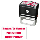 "送信者に戻る" "そのような受信者なし" セルフインキングスタンプ (インサイチュ)