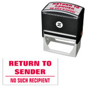 "送信者に戻る" + "そのような受信者なし" +行 セルフインキングスタンプ (インサイチュ)