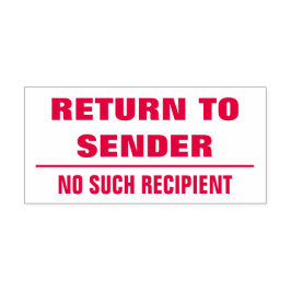 "送信者に戻る" + "そのような受信者なし" +行 セルフインキングスタンプ