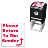 「送信者に戻る」と曲げ矢印 セルフインキングスタンプ (インサイチュ)