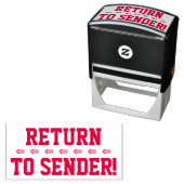 「送信者に戻る!」と矢印ゴム印 セルフインキングスタンプ (インサイチュ)