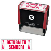 「送信者に戻る!」と矢印ゴム印 セルフインキングスタンプ (インサイチュ)