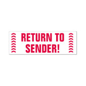 「送信者に戻る!」と矢印ゴム印 セルフインキングスタンプ (デザイン)