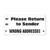 "送信者に戻る" "アドレスが間違っている" ラバースタンプ (インプリント)