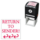 "送信者に戻る!" +カール矢印ゴム印 セルフインキングスタンプ (インサイチュ)