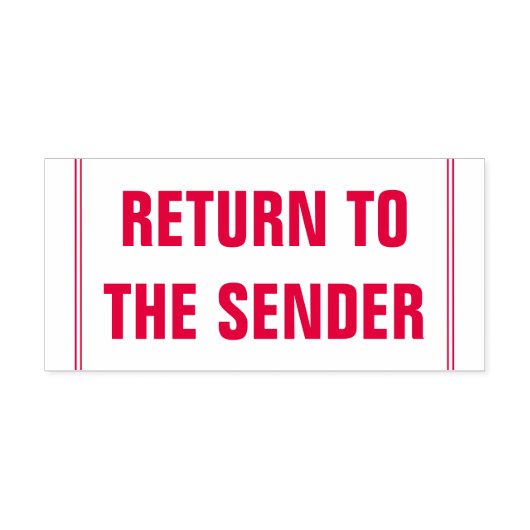 「送信者に戻る」ゴム印 セルフインキングスタンプ (デザイン)