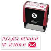 「送信者に戻る」ゴム印 セルフインキングスタンプ (インサイチュ)