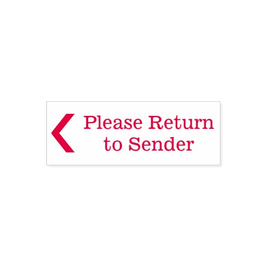「送信者に戻る」ゴム印 セルフインキングスタンプ (デザイン)