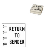 「送信者に戻る」ゴム印 ラバースタンプ (押印)