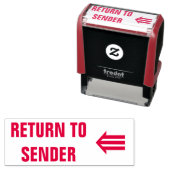 "送信者に戻る" +三行矢印(⇚) セルフインキングスタンプ (インサイチュ)