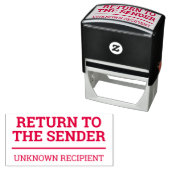 "送信者に戻る"、"不明な受信者" セルフインキングスタンプ (インサイチュ)