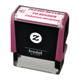 "送信者に戻る" "不明な受信者" セルフインキングスタンプ