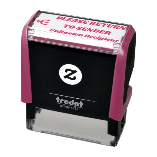 "送信者に戻る" "不明な受信者" セルフインキングスタンプ (商品)