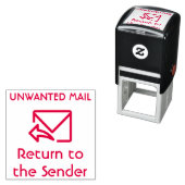 "送信者に戻る" "不要なメール" セルフインキングスタンプ (インサイチュ)