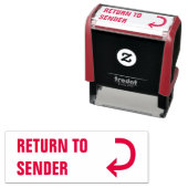 "送信者に戻る" +曲線矢印 セルフインキングスタンプ (インサイチュ)