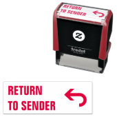 "送信者に戻る" +曲線矢印 セルフインキングスタンプ (インサイチュ)