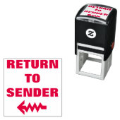 "送信者に戻る" +波線 セルフインキングスタンプ (インサイチュ)