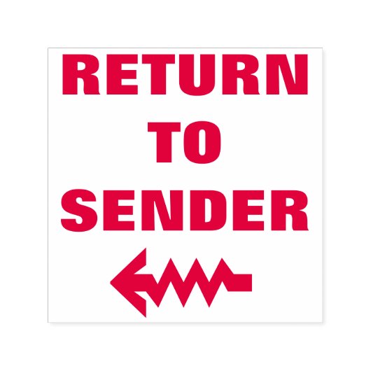 "送信者に戻る" +波線 セルフインキングスタンプ (デザイン)