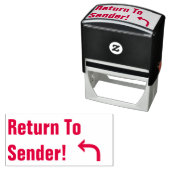 "送信者に戻る!" +矢印ゴム印 セルフインキングスタンプ (インサイチュ)
