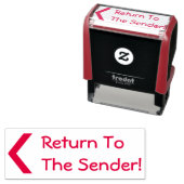 "送信者に戻る!" +矢印ゴム印 セルフインキングスタンプ (インサイチュ)