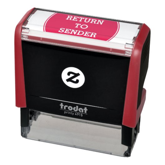 「送信者に戻る」自墨加工ゴム印 セルフインキングスタンプ (商品)