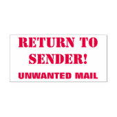 「送信者に戻る!」「迷惑メール」ラバースタンプ セルフインキングスタンプ (デザイン)