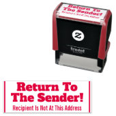 「送信者に戻れ!」 ゴム印 セルフインキングスタンプ (インサイチュ)