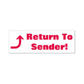 「送信者に戻れ!」 ゴム印 セルフインキングスタンプ (デザイン)