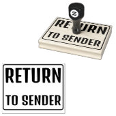 送信者の返り ラバースタンプ (押印)