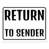 送信者の返り ラバースタンプ (インプリント)