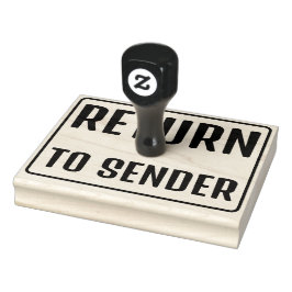 送信者の返り ラバースタンプ