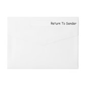 送信者への折り返し住所 シール ラップアラウンドラベル (裏面)