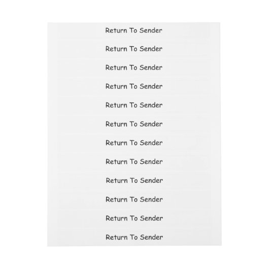 送信者への折り返し住所 シール ラップアラウンドラベル (シート)