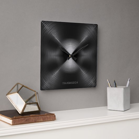 送信 スクエア壁時計 (オフィス)