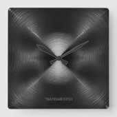 送信 スクエア壁時計 (正面)