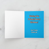 送信，誕生日の願い，単にダッキー（アヒルちゃん）誕生日 カード (内部)