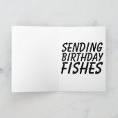 送信,誕生日魚,おもしろい誕生日カード シーズンカード (内部)