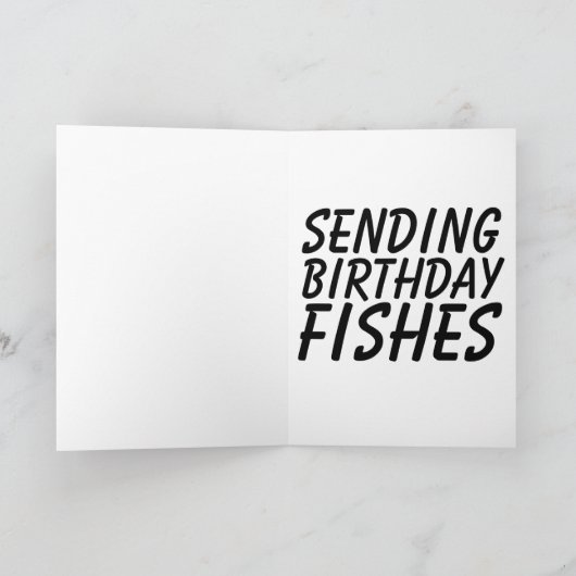 送信,誕生日魚,おもしろい誕生日カード シーズンカード (内部)