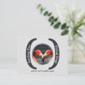 送信VIRTUAL HUGS写真テンプレートGRAY ポストカード (スタンド正面)