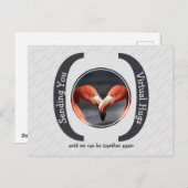 送信VIRTUAL HUGS写真テンプレートGRAY ポストカード (正面/裏面)